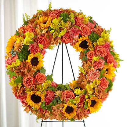 Autumnal Memories Wreath (Standard) –  Lynchburg Leo Wood Florist, Lynchburg VA