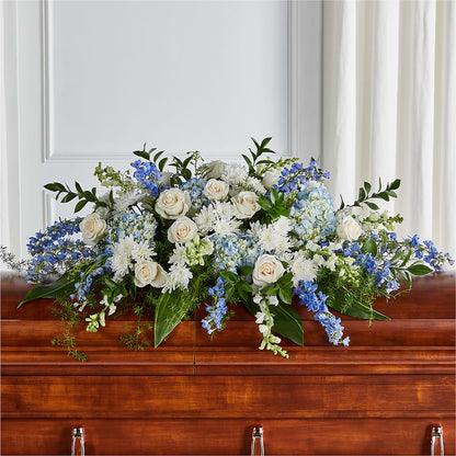 Timeless Essence Casket Spray –  Lynchburg Leo Wood Florist, Lynchburg VA