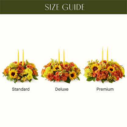 Autumn Harmony Centerpiece –  Lynchburg Leo Wood Florist, Lynchburg VA