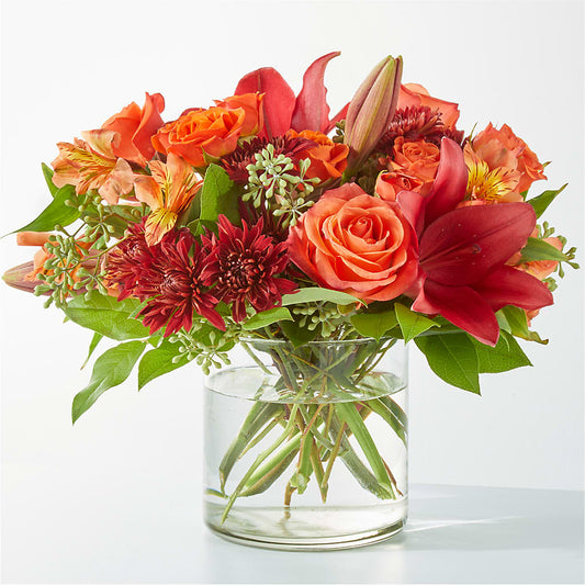 Crimson Leaves Bouquet –  Lynchburg Leo Wood Florist, Lynchburg VA