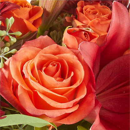 Crimson Leaves Bouquet –  Lynchburg Leo Wood Florist, Lynchburg VA