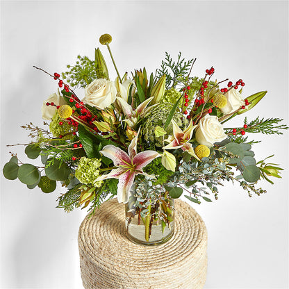 Berry & Bright Bouquet –  Lynchburg Leo Wood Florist, Lynchburg VA