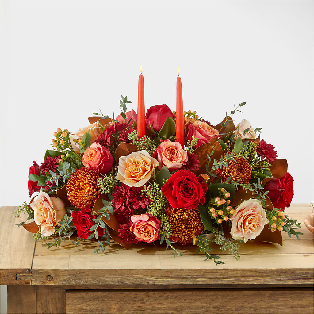 Gather Near Centerpiece –  Lynchburg Leo Wood Florist, Lynchburg VA