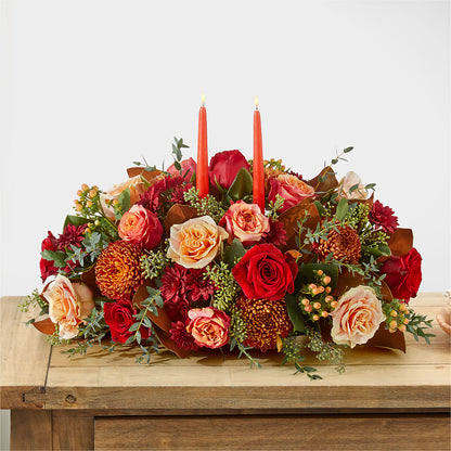 Gather Near Centerpiece –  Lynchburg Leo Wood Florist, Lynchburg VA