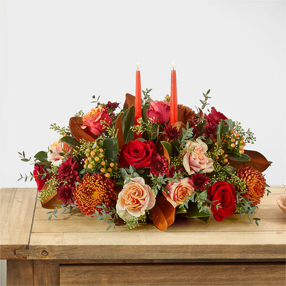 Gather Near Centerpiece –  Lynchburg Leo Wood Florist, Lynchburg VA