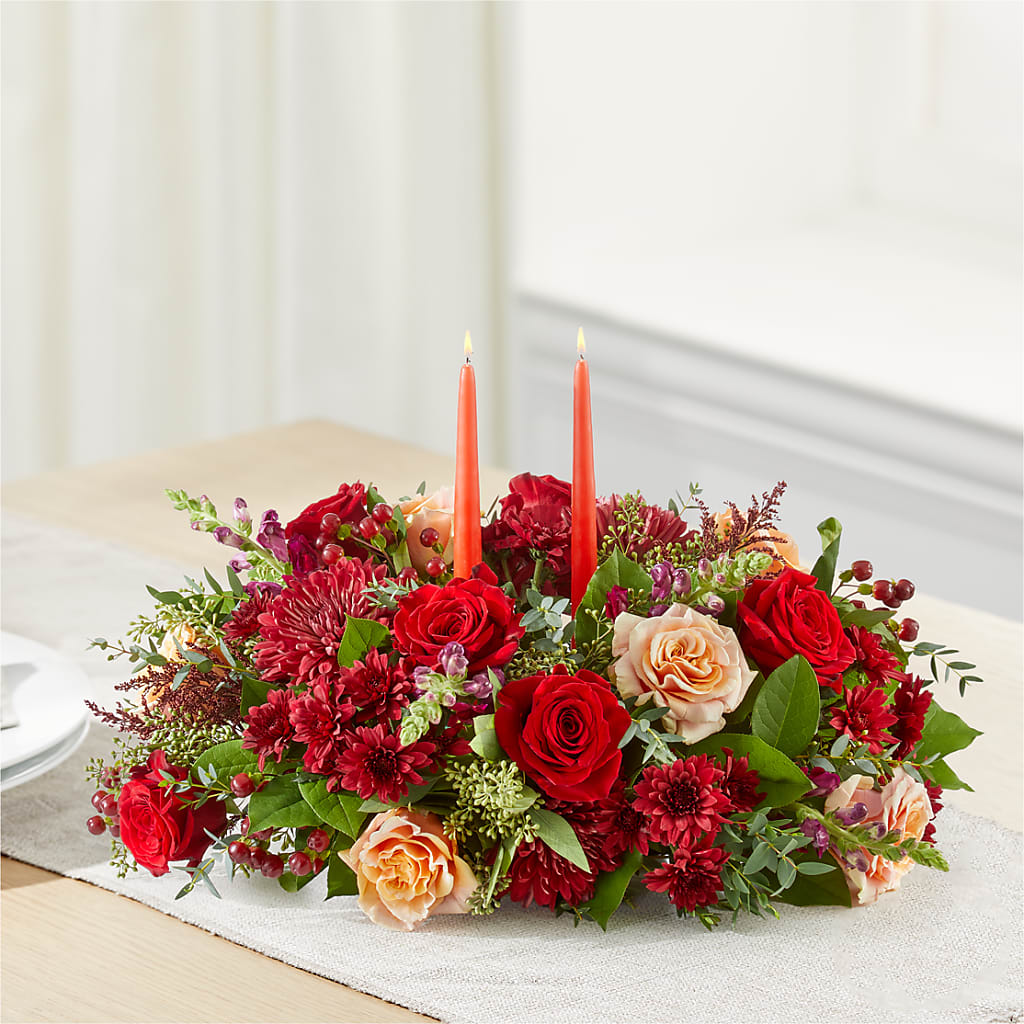 Most Thankful Centerpiece –  Lynchburg Leo Wood Florist, Lynchburg VA