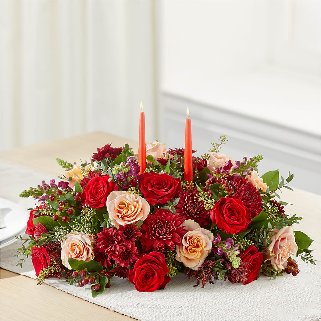 Most Thankful Centerpiece –  Lynchburg Leo Wood Florist, Lynchburg VA