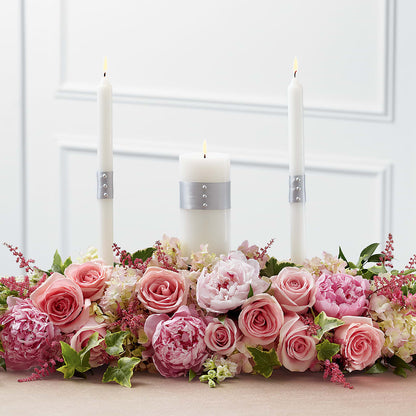 Worldwide Romance Unity Candle Arrangement –  Lynchburg Leo Wood Florist, Lynchburg VA