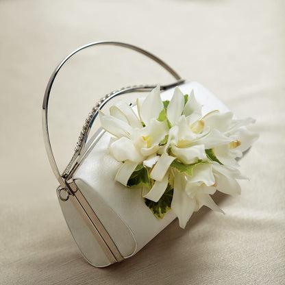 White Purse Decor –  Lynchburg Leo Wood Florist, Lynchburg VA